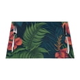 thumbnail image 1 of XMXT 6 Pcs Woven Placemats, Jungle Forest Fern Print Stain Resistant Anti-Skid Placemat for Kitchen Table, 12 x 18 inches, 1 of 6