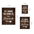 thumbnail image 7 of Designs ByLITA If I Have To Stir It, It's Homemade, 8 x 10 Wooden Wall Print (Framed) | Funny Coffee Home & Office Decor, 7 of 7