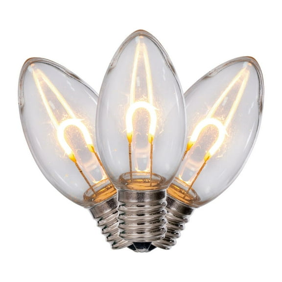 C9 Transp Filament WmWt Bulb .6W 25/Bag