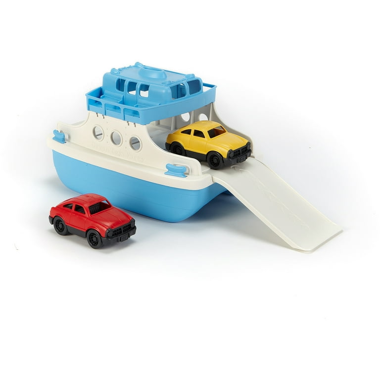 Green Toys Ferry Boat w 2 Mini Cars 100 Recycled Plastic