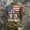 Green, variant on Xneal 911 25th Anniversary T-Shirt Never Forget 911 Casual Short Sleeve Print Navy Shirts for Men Size 2XL
