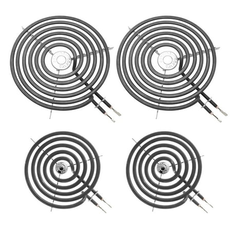 COZZIVITA WB30M1 & WB30M2 Electric Stove Burner Replacement - Fit GE, Hotpoint - 2x 8'' & 2x 6''