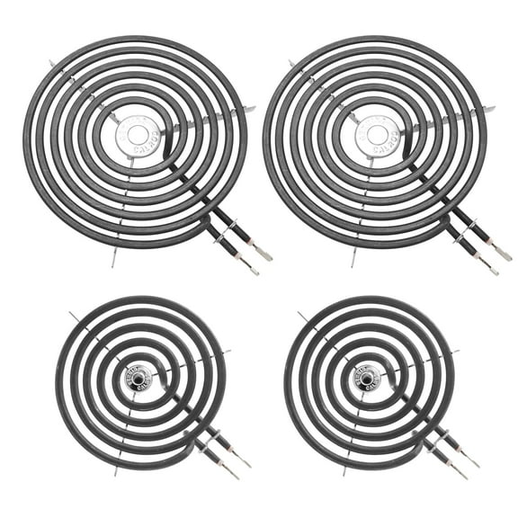 COZZIVITA WB30M1 & WB30M2 Electric Stove Burner Replacement - Fit GE, Hotpoint - 2x 8'' & 2x 6''