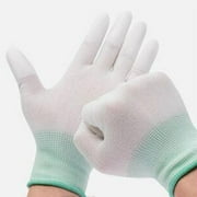 Quilting Gloves for Freemotion Quilting - Nylon Sewing Gloves for Machine Quilters with Grip Fingertips & Elastic Knitted Cuffs - Free Motion Quilting Supplies - Size S to XL