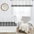 thumbnail image 4 of White and Black HotelÂ&nbsp;Modern Window Valance by Sweet Jojo Designs, 4 of 5