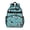 Bernese Mountain Dog, variant on Rottweiler and Flowers Green Pattern Backpack for School, Cute School Bag with Adjustable Shoulder Straps and Padded Back, 15.25"x11.5"x5.25"