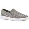 WHITE MOUNTAIN Shoes Utopia Slip-on Sneaker 6.5 Silver/Fabric