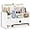 White, variant on Brown Wood Desk Organizer and Accessories with Drawer, Bill Mail Organizer and File Mail Holder for Office Supplies, Desk Accessories & Workspace Organizers
