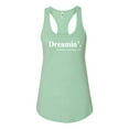 thumbnail image 2 of Dreamin' Dr Martin Luther King Jr. 1963 Ladies Racerback Tank Top, Mint, Small, 2 of 3
