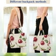 thumbnail image 4 of FORMRS Womens Corduroy Tote Bag Crossbody Shoulder Handbag with Pocket, Cute Cherry, 4 of 7