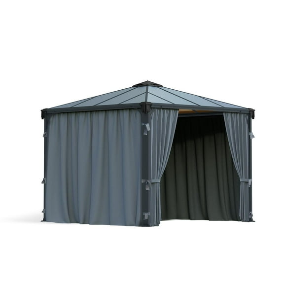 Canopia by Palram Curtain Set for 10x10, 10x12, 12x12 Garden Gazebos