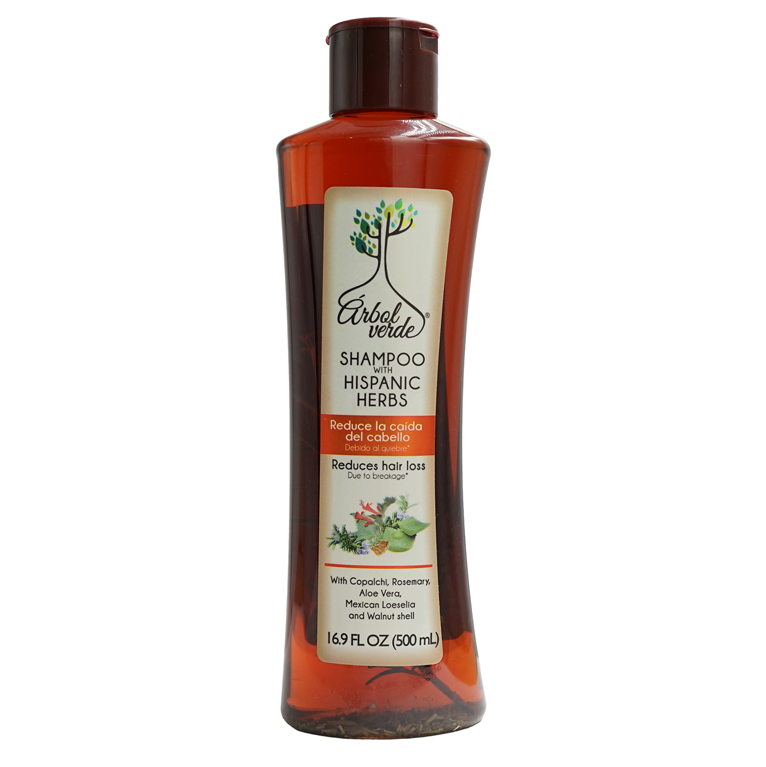 Arbol Verde Natural Anti Hair Loss Shampoo with Natural Plants, 500 ml