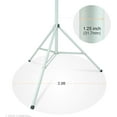 thumbnail image 6 of LINCO White 9ft Light Stand Steel Heavy Duty Tripod Stand for Work Light/Flood Light/DJ Party Lights, 6 of 11