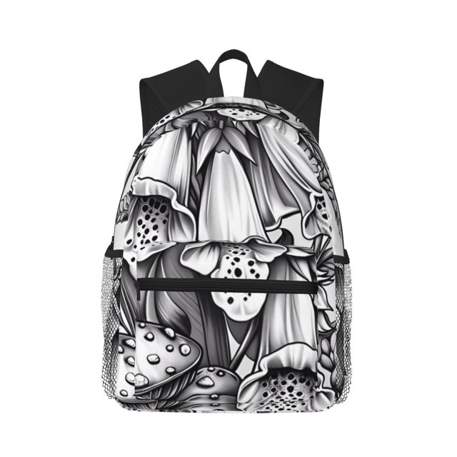 Balery Monochrome Botanical Illustration Mochila para Mujeres y Hombres, Mochila Ligera Casual para Viajes, Mochila Clásica Básica para la Universidad