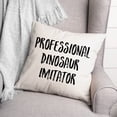 thumbnail image 2 of Creative Products Professional Dinosaur Imitator 16x16 Spun Poly Pillow, 2 of 2