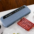 thumbnail image 1 of COFEST Blue Black ABS Vacuum Sealer Machine with LED Indicator, 2 Modes, Built-in Cutter, Easy Clean, 10 Bags, for Food Preservation Blue, 1 of 6