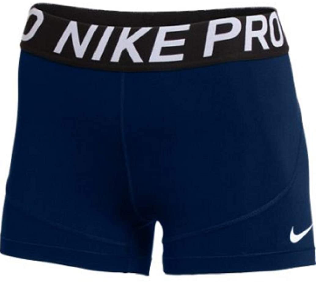 nike pro shorts women's blue