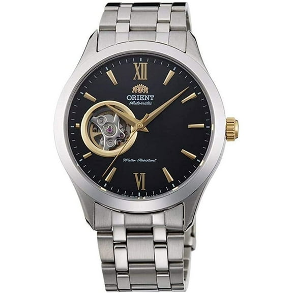 Orient Open Heart Automatic Black Dial Men's Watch FAG03002B0