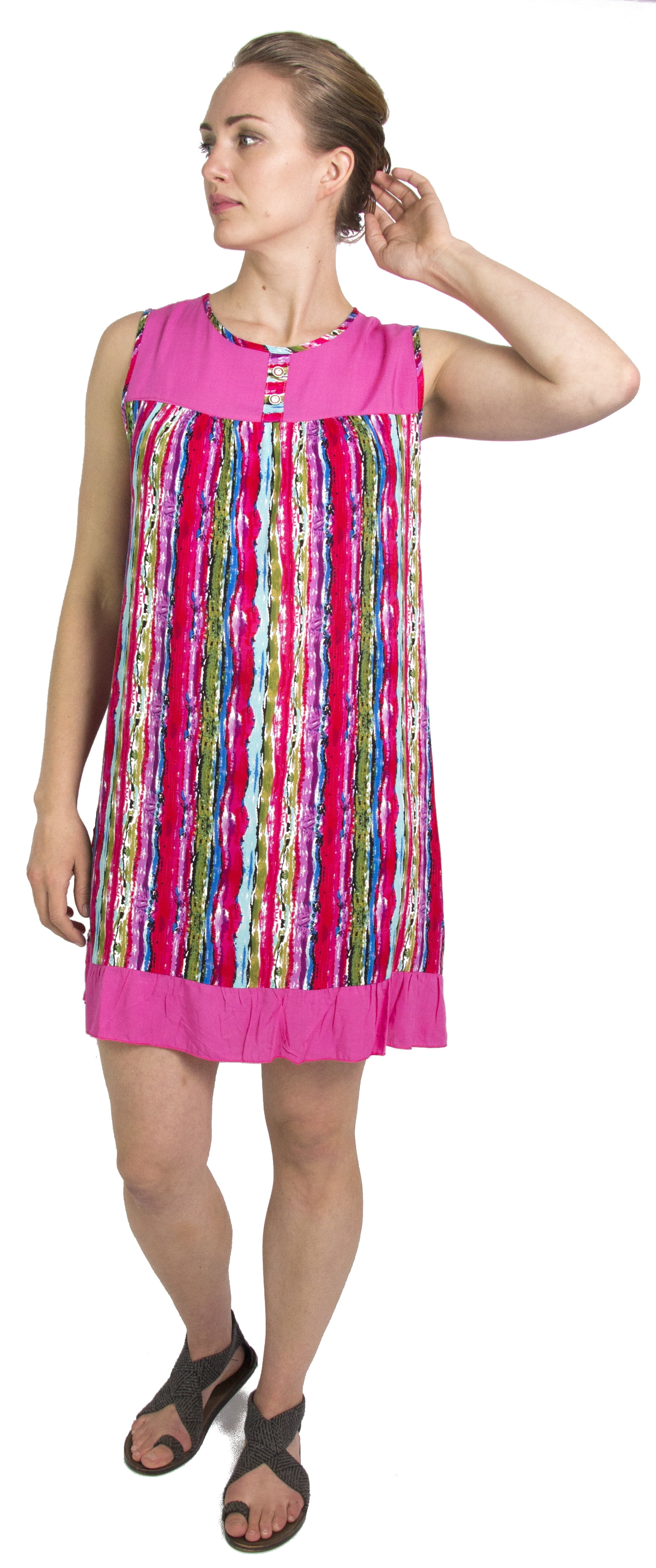 colorful shift dress