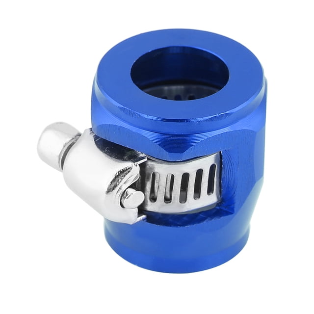 Abrazadera de extremo de manguera de combustible de aceite de coche, conector de manguera con Clip de línea de agua, AN10, 20mm, azul