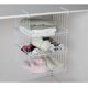thumbnail image 2 of Cesta debajo del estante, 1 paquete de almacenamiento debajo del gabinete, cesta organizadora de almacenamiento colgante debajo del estante de alambre blanco, 2 of 3