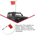thumbnail image 2 of Model Cars Signal Flags with Pole DIY is durable; sturdy Modification Replaceable Parts Automobile Accessory Replacement for WPL Red 1 Pc, 2 of 8