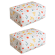 thumbnail image 1 of 2PCS Bolsa de almacenamiento de edredón Bolsa de embalaje móvil - Cuadrada - Grande - Floral MFZFUKR CPB-DE-LYY669-1, 1 of 5