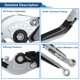 thumbnail image 4 of Palancas de freno y embrague cortas únicas para Aprilia RSV4 2009-2022, palanca de freno ajustable en 6 posiciones, aleación de aluminio T6 6061, tono titanio, 1 juego, 4 of 7