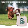 thumbnail image 1 of Bolsa De Transporte Para Mascotas Bolso de hombro para gatos Bolso de mano transpirable para perros de dibujos animados expuesto para mascotas (Verde S), 1 of 5