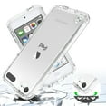 thumbnail image 3 of Feishell Gradient Clear Case for Apple iPod Touch 5/6/7,Dual Layer Hybrid 2-In-1 PC + TPU Transparent Anti-Scratch Shockproof Lightweight Slim Phone Case for iPod Touch 5/6/7,Clear, 3 of 7