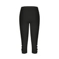 thumbnail image 4 of Annhoo Women's Capris Leggings High Waisted Yoga Stretchy Comfy Compression Cropped Workout Athletic Pants, 4 of 7