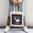 thumbnail image 2 of Charming Canvas Tote Bag with White Duck Red Hearts & Cursive Text - Perfect for Shopping Travel & Parties, 2 of 4