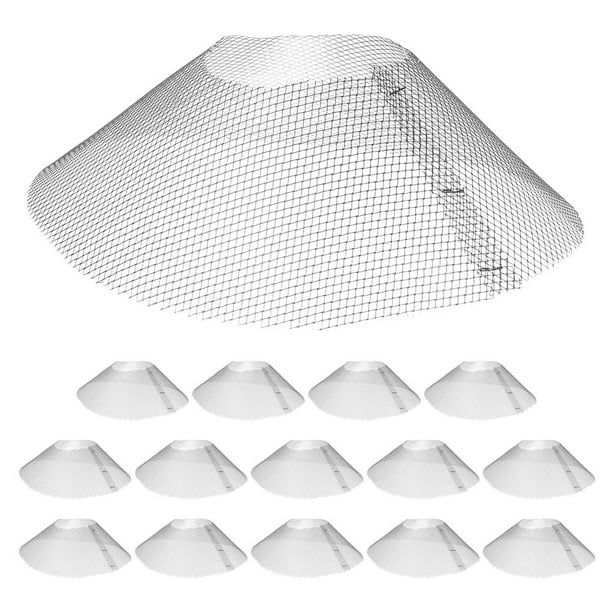 15 filtros para campana extractora de cocina, malla de acero inoxidable a prueba de aceite para ventilación de cocina, accesorio para campana extractora.