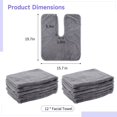thumbnail image 5 of 12Pcs U-Shaped Facial Towels Split Design, Soft Esthetician Towel, Facial Stem Massage Cleansing Towel, Coral Fleece Face Cloth for Beauty Salons, Skin Care, SPA Centers, 5 of 6