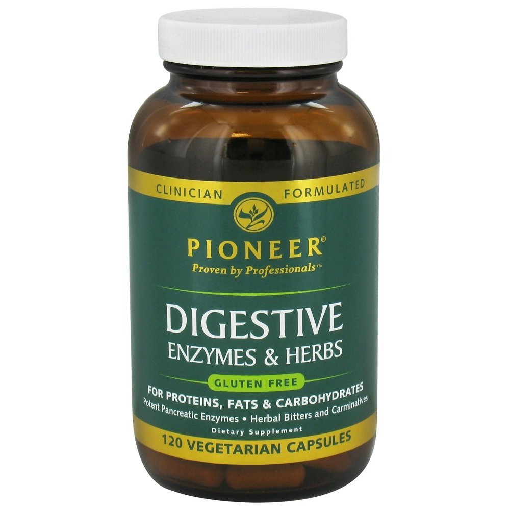 Pioneer Digestive Enzymes & Herbs 120 Vegetarian Capsules Walmart