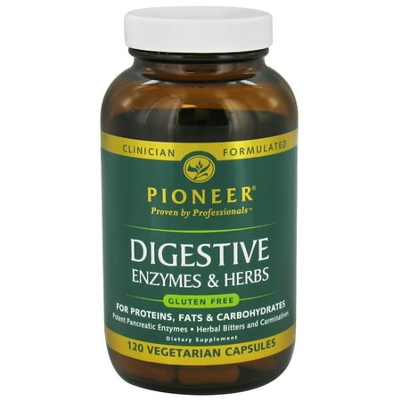 Pioneer - Digestive Enzymes & Herbs - 120 Vegetarian Capsules