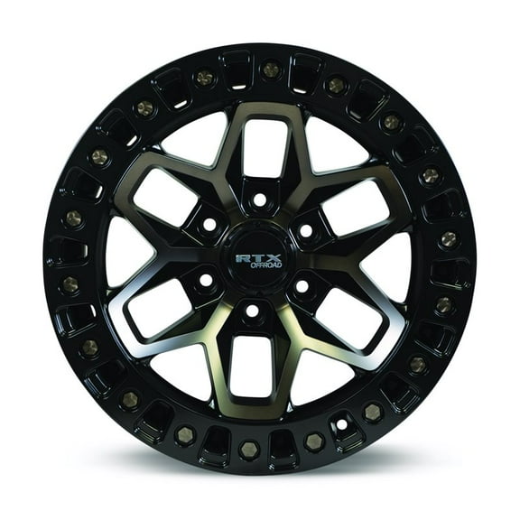 RTX Offroad Custom Wheel 17x9 Inch Rim for 2020-2022 Jeep Gladiator 71.5mm CB Offset 15mm Satin Black Tinted Bronze