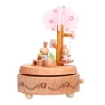 thumbnail image 3 of Caja de música de madera de haya, bonita caja de música de conejo, regalo de juguete para Navidad, cumpleaños, boda, 3 of 14