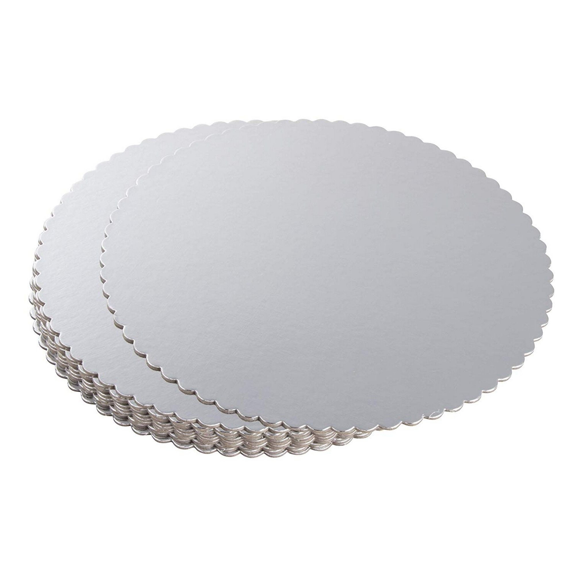 8 Inches Pack of 5 Single Thickness Round Cake Boards Support Cards for Cakes and Deserts