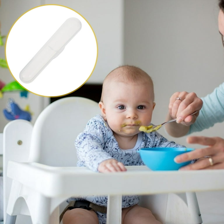 Baby spoon case 6Pcs Toddler Baby Fork and Spoon Case Infant Feeding Flatware Container