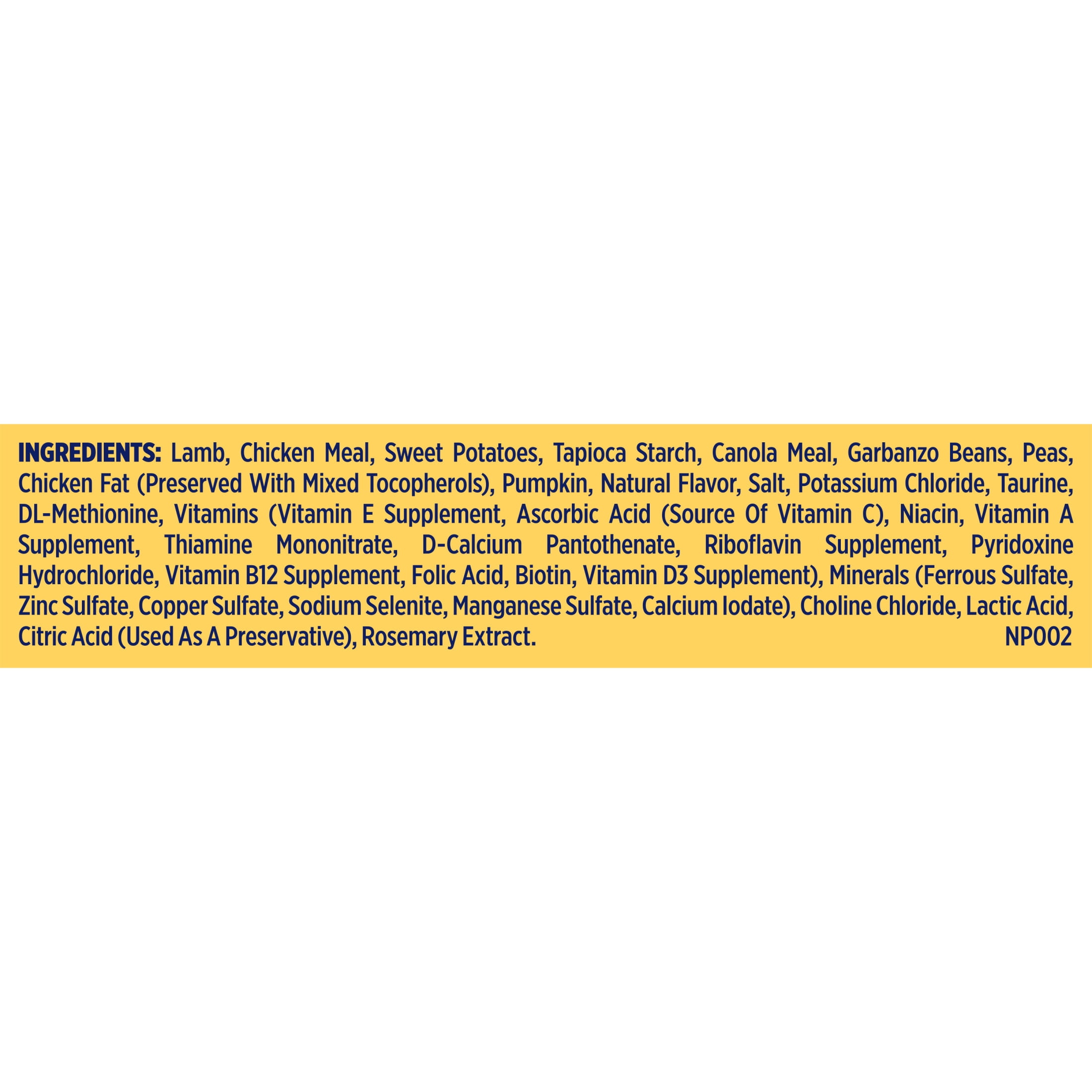 Nature's Recipe Grain Free Lamb, Sweet Potato & Pumpkin Dry Dog Food, 12 lb. Bag
