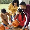 thumbnail image 4 of Pumpkin Masters Plastic All in One Pumpkin Carving Kit, 12 Pieces, (Orange), 4 of 10