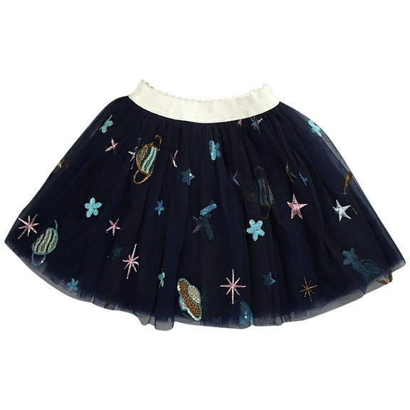 Tennis Skirts for Girls Layered Tutus Skirt, Tulles for Girls, Puffy Ballets Mesh Skirt, Toddler Cute Birthday Party Skirt Pleated Tennis Skirt Dark Blue 3Y