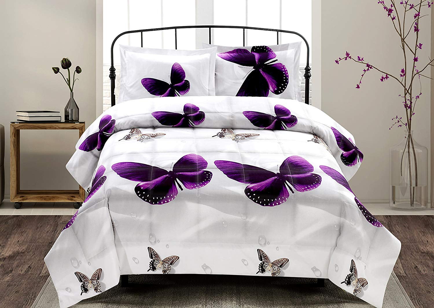 Com, Purple Twin Bed Comforter
