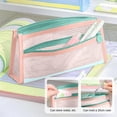 thumbnail image 5 of Zipper Pouches for Organizing,Mesh Zipper Pouch Bags,Mesh Nylon Storage Bag with Zipper,9IN Small Makeup Bag Toothbrush Toothpaste Cosmetic(Pink), 5 of 6