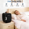 thumbnail image 3 of Dozzle 4L Mini Fridge , Holds 6 Cans, Keeps Skincare and Snacks Chilled with Dual 110V/12V Power, Compact Companion for Dorm, Office, and Car,Black, 3 of 6