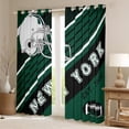 thumbnail image 2 of Football Players Curtains & Drapes American Football City Curtains, Sports Team 30%-50% Blackout Curtains Easter Gifts American Football Window Curtains 52Wx84L(New York), 2 of 6