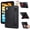 Black, variant on TECH CIRCLE Slim PU Leather Case for iPad Mini 7, iPad Mini 6 (8.3 inch), Built-in Kickstand, Hand Strap, Pencil Holder, Lightweight Protective Tablet Cover, Darkgreen
