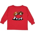 thumbnail image 3 of Inktastic Beagle Heartfelt Duo Boys or Girls Long Sleeve Toddler T-Shirt, 3 of 5