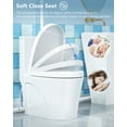 thumbnail image 2 of SUPERFLO Upflush Toilet System for Basement, Macerating Toilet with Comfort Elongated Toilet Bowl & 600W Macerator Pump Up to 26 Feet, Efficient & Powerful Flush System, 2 of 6